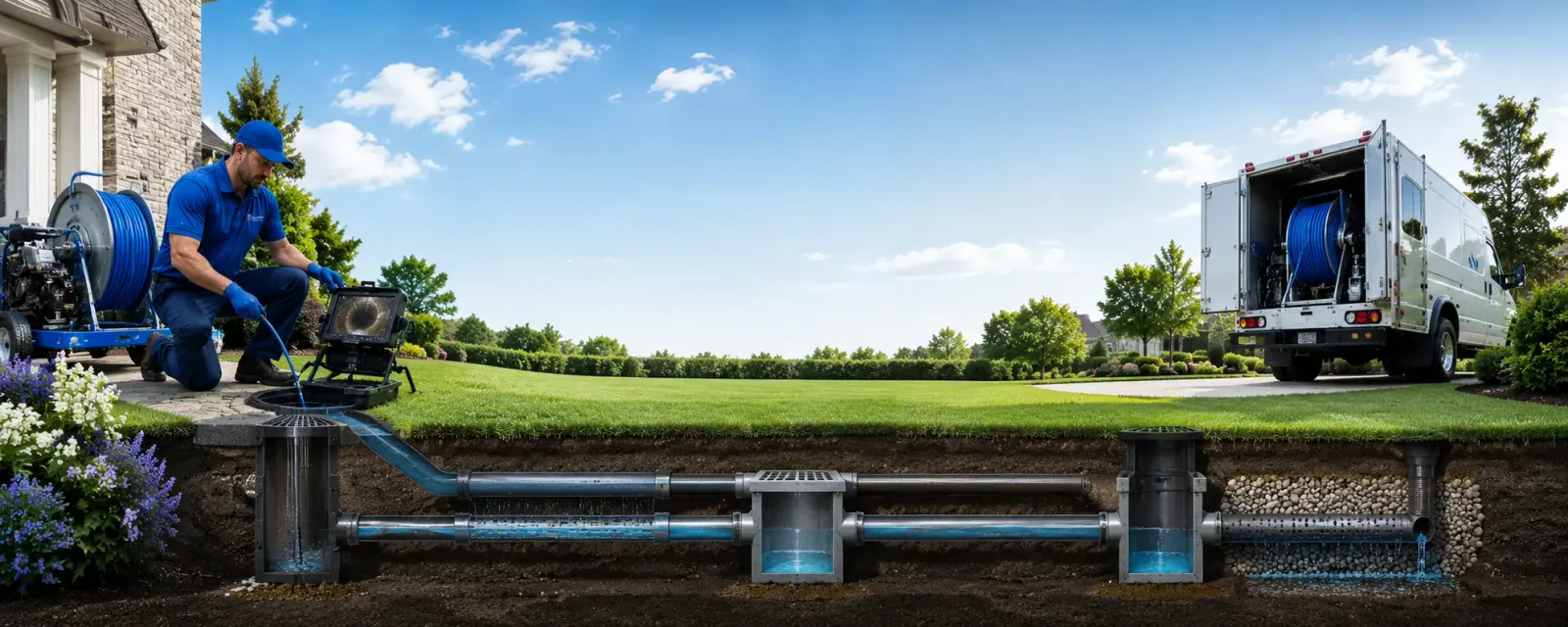 Outdoor drain cleaning information for Bradford, VT